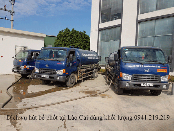 Dịch Vụ Hút Bể Phốt Tại Lào Cai đúng Khối Lượng 0941.219.219