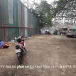 DV hút bể phốt tại Lê Quý Đôn rẻ nhất 0974.105.606