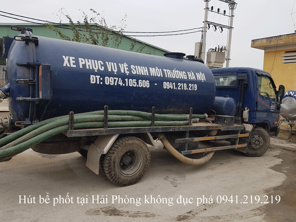 Hút bể phốt tại Hải Phòng không đục phá 0941.219.219