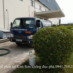 Hút bể phốt tại Kim Sơn không đục phá