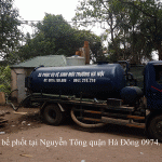 DV hút bể phốt tại Nguyễn Tông quận Hà Đông 0974.105.606