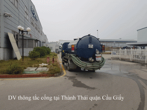 DV thông tắc cống tại Thành Thái quận Cầu Giấy giá rẻ