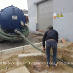 DV hút bể phốt tại Lâm Tiến huyện Đông Anh rẻ nhấ