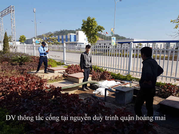 DV Thông Tắc Cống Tại Nguyễn Duy Trinh Quận Hoàng Mai 0941.219.219